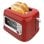 Cecotec RetroVision Roter Toaster mit Glasfenster und Retro-Design 700W