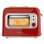 Cecotec RetroVision Roter Toaster mit Glasfenster und Retro-Design 700W
