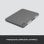 Logitech Combo Touch Funda con Teclado Extraíble Oxford Gris para iPad 10th Generación Layout Italiano