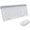 Logitech MK470 Combo Teclado + Ratón Inalámbricos Blancos Teclado Italiano