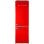 Evvo Home F55 Retro Frigorífico Combi E Rojo