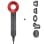 Arzopa Súper Hair Dryer Secador de Pelo 1600W Profesional con Accesorios Rojo