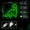 Forever Neon Led Luce Dinosauro Verde