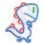 Forever Neon Led Jurassic Baby Dino Blau