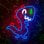 Forever Neon Led Jurassic Baby Dino Blau