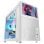 Mars Gaming Mc-lcd Tower Custom Micro-atx Ips Schermo LCD Pannello modulare in vetro temperato da 8" Bianco