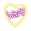 Forever Neon Led Light Love Coeur Violet Blanc
