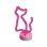 Forever Néon Led Sur Pied Chat Rose