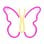 Forever Neon Led Light Butterfly Pink