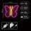 Forever Neon Led Light Butterfly Pink