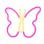 Forever Neon Led Light Butterfly Pink