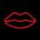 Forever Neon Led Light Lèvres Rouge Chauve-Souris+usb