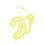Forever Neon Led Licht Banane Weiß Gelb