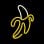 Forever Neon Led Licht Banane Weiß Gelb