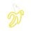 Forever Neon Led Licht Banane Weiß Gelb