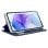 Coole, schlichte, blaue Flip-Cover-Hülle für Samsung A556 Galaxy A55 5G