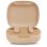 Auriculares JBL Vibe Flex inalámbricos Bluetooth con cancelación activa de ruido, micrófono y protección IP54 beige