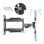 Support mural TV Onkron M4-B 32"-65" pivotant à -90º/+90º jusqu'à 35Kg noir