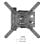 Support mural TV Onkron M4-B 32"-65" pivotant à -90º/+90º jusqu'à 35Kg noir