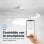 Ventilatore da Soffitto Universale Blu Tuvalu 6036W con Pale Nascoste e Wifi 106cm 35W Bianco