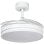 Ventilatore da Soffitto Universale Blu Tuvalu 6036W con Pale Nascoste e Wifi 106cm 35W Bianco