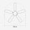 Universal Blue Etesios 6042W Ventilador de Techo con Aspas Reversibles 50W Blanco/Madera