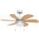 Universal Blue Geneva 6030W Ventilador de Techo con Luz y Aspas Reversibles 76cm 50W Blanco/Madera