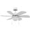 Universal Blue Geneva 6030W Ventilador de Techo con Luz y Aspas Reversibles 76cm 50W Blanco/Madera