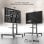 Support TV mobile Onkron pour écrans 55" - 90" jusqu'à 75 Kg - Hauteur réglable - Max 800x600 Vesa / Support TV universel Noir Ts1871-b