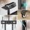 Support TV mobile Onkron pour écrans 55" - 90" jusqu'à 75 Kg - Hauteur réglable - Max 800x600 Vesa / Support TV universel Noir Ts1871-b