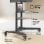 Support TV mobile Onkron pour écrans 55" - 90" jusqu'à 75 Kg - Hauteur réglable - Max 800x600 Vesa / Support TV universel Noir Ts1871-b