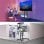 Support TV mobile Onkron pour écrans 55" - 90" jusqu'à 75 Kg - Hauteur réglable - Max 800x600 Vesa / Support TV universel Noir Ts1871-b