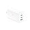 Caricabatterie di rete multiporta Ksix Gan da 65 W, PPS, PD, ricarica ultra veloce, connettori USA+UE+Regno Unito, bianco