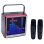 Klack Altavoz Karaoke Bluetooth Portátil con Leds RGB Rojo