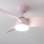Ventilatore da soffitto Cecotec EnergySilence Aero 3050 Pink LED 36W Rosa 3 pale DC