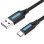 Cable Vention CORBD USB 2.0 Tipo-C Macho 50 cm Negro