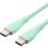 Vention TAWGH Cable USB-C Macho a USB-C Macho 2m Verde Silicona