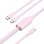Câble Vention CTMPG USB Type-C Mâle vers USB-C (2) Mâle 1,5m Rose