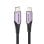 Cavo Lightning USB 2.0 tipo C Vention TACVF/ USB tipo C maschio - Maschio Lightning/ Fino a 27 W/ 480 Mbps/ 1 m/ Viola