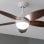 Ventilatore da soffitto Cecotec EnergySilence Aero 4200 White&Darkwood LED 53W 42" 3 velocità