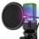 Woxter Mic Studio 65 RGB-Kondensatormikrofon für Streaming, Schwarz