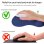 Ociodual Mauspad mit Gel-Handgelenkauflage, ergonomisch, dunkelblau