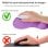 Ociodual Alfombrilla De Ratón Con Reposamuñecas De Gel, Ergonómica, De Color Violeta
