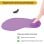 Ociodual Alfombrilla De Ratón Con Reposamuñecas De Gel, Ergonómica, De Color Violeta