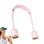 Klack Ventilador de Cuello Recargable por USB Rosa