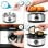 Duronic Eb40 Hervidor De Huevos 400W 7 Huevos Termostato y Minutero Apagado Automático