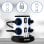 Duronic ET8L Regleta de Enchufe Múltiple 3 Puertos USB y Luz Nocturna 3680W 16A Cable de 1.8m