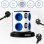 Duronic ET8L Regleta de Enchufe Múltiple 3 Puertos USB y Luz Nocturna 3680W 16A Cable de 1.8m