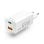 Hama Mini Caricabatterie GSM 220V ``65W´´ USB-A+USB-C, 2 porte, QC+PD+GaN Bianco