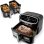 Duronic AF34 Freidora de Aire Sin Aceite 2400W 2 Cestas de 5L + 1 Cesta 10L 10 Programas